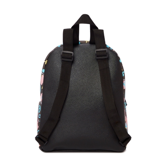 MTV Music Television Mini Backpack w/Zip Pocket Black Multi Brand New - Picture 2 of 4